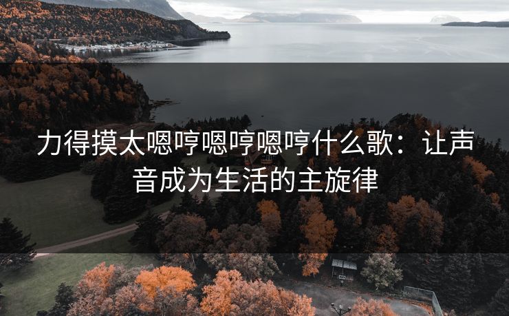 力得摸太嗯哼嗯哼嗯哼什么歌:让声音成为生活的主旋律 力得摸太嗯哼嗯哼嗯哼什么歌:让声音成为生活的主旋律